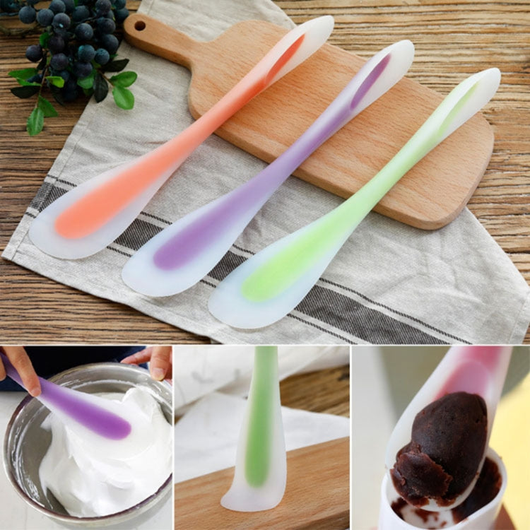 Multifunctional Double-Headed Dual-Purpose Silicone Spatula Translucent Spoon Baking Tool, Random Color Delivery Multifunctional Double-Headed Dual-Purpose Silicone Spatula Translucent Spoon Baking Tool, Random Color Delivery