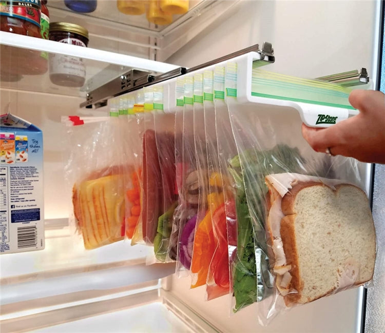 Refrigerator Fresh-Keeping Bag Track Storage Rack Sealed Bag Telescopic Household Storage Rack, Refrigerator Fresh-Keeping Bag Refrigerator Fresh-Keeping Bag Track Storage Rack Sealed Bag Telescopic Household Storage Rack, Refrigerator Fresh-Keeping Bag