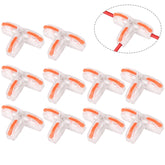 10 PCS T11 Household Universal T-Type Pressure-Free Stripping Quick-Distributing Terminal