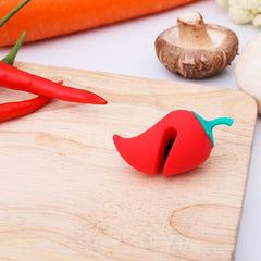 Small Pepper Shape Pot Lid Overflow Preventer Silicone Pot Lid Raised Anti Overflow Gadgets