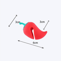 Small Pepper Shape Pot Lid Overflow Preventer Silicone Pot Lid Raised Anti Overflow Gadgets