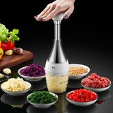 304 Stainless Steel Pressing Mincer Household Multifunctional Vegetable Cutter Pounding Garlic, Vegetable Cutter