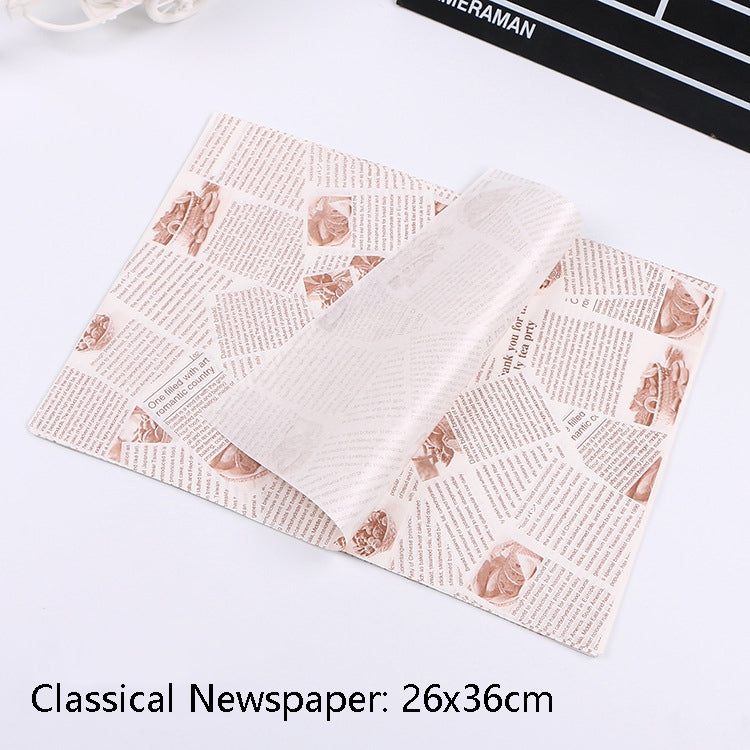 100 Sheets / Pack Cake Greaseproof Paper Baking Packaging Plate Paper Hamburger Paper, Colour: Classical Newspaper, Classical Newspaper, Color Pastry, Orange Tower, White English, Coffee English, Wheat English, Pure White, Thick Kraft Paper, Gray Tower... 100 Sheets / Pack Cake Greaseproof Paper Baking Packaging Plate Paper Hamburger Paper, Colour: Classical Newspaper, Classical Newspaper, Color Pastry, Orange Tower, White English, Coffee English, Wheat English, Pure White, Thick Kraft Paper, Gray Tower...