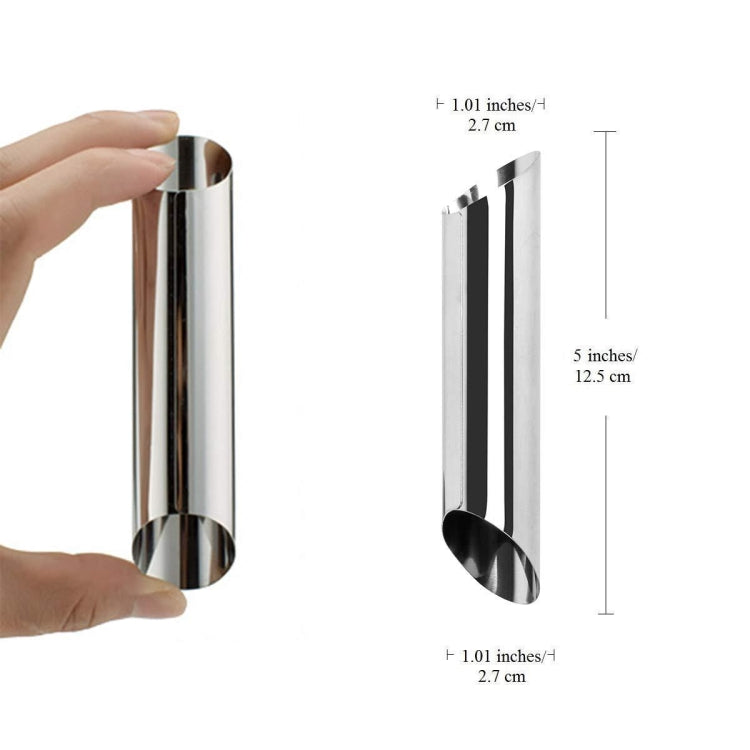 20 PCS Oblique Double-Head Stainless Steel Large Spiral Tube Non-Stick Croissant Mold Croissant Tool, 20 PCS Croissant Tool 20 PCS Oblique Double-Head Stainless Steel Large Spiral Tube Non-Stick Croissant Mold Croissant Tool, 20 PCS Croissant Tool