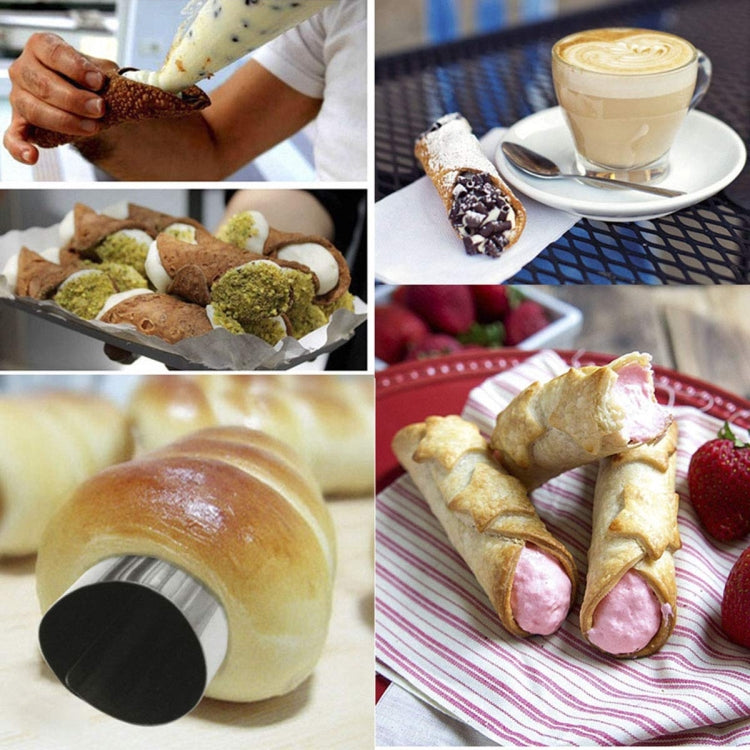 20 PCS Oblique Double-Head Stainless Steel Large Spiral Tube Non-Stick Croissant Mold Croissant Tool, 20 PCS Croissant Tool 20 PCS Oblique Double-Head Stainless Steel Large Spiral Tube Non-Stick Croissant Mold Croissant Tool, 20 PCS Croissant Tool