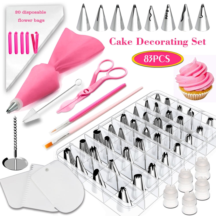 83 in 1  Cake Decorating Mouth Baking Tool Set Icing And Pastry Coloring Utensils, 83 PCS/Set 83 in 1  Cake Decorating Mouth Baking Tool Set Icing And Pastry Coloring Utensils, 83 PCS/Set