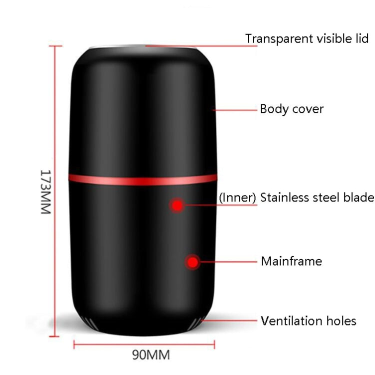 Electric Small Grinder Household Seasoning Miscellaneous Grains Chinese Medicine Coffee Grinder, 220V EU Plug (White), 220V EU Plug (Black), 220V UK Plug (White), 220V UK Plug (Black), 110V US Plug (White), 110V US Plug (Black) Electric Small Grinder Household Seasoning Miscellaneous Grains Chinese Medicine Coffee Grinder, 220V EU Plug (White), 220V EU Plug (Black), 220V UK Plug (White), 220V UK Plug (Black), 110V US Plug (White), 110V US Plug (Black)