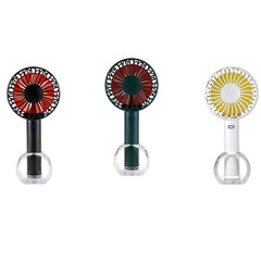 FS-H01 USB Portable Ultra-quiet Large Wind Hand-held Desktop Student Dormitory Household Mini Fan, White, Black, Green