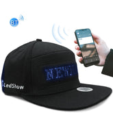 Bluetooth LED Advertising Cap Supports Scrolling Characters/Mobile Phone Word Change/Multi-Language,Random Color Delivery