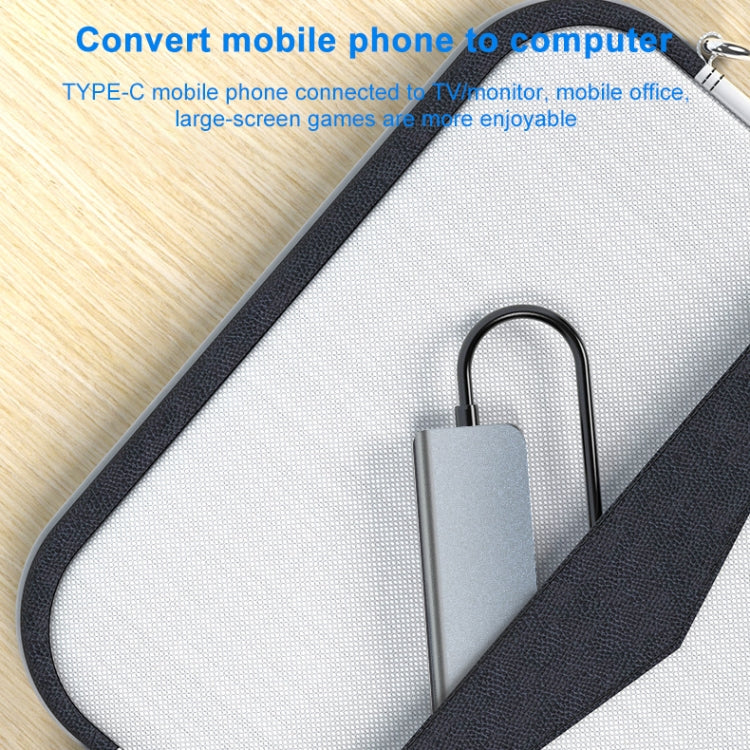 6 In 1 USB-C / Type-C To 4K HDMI + SD / TF Card Slot + PD USB-C / Type-C Charging + 2 USB 3.0 Ports Multifunctional HUB Docking Station 6 In 1 USB-C / Type-C To 4K HDMI + SD / TF Card Slot + PD USB-C / Type-C Charging + 2 USB 3.0 Ports Multifunctional HUB Docking Station