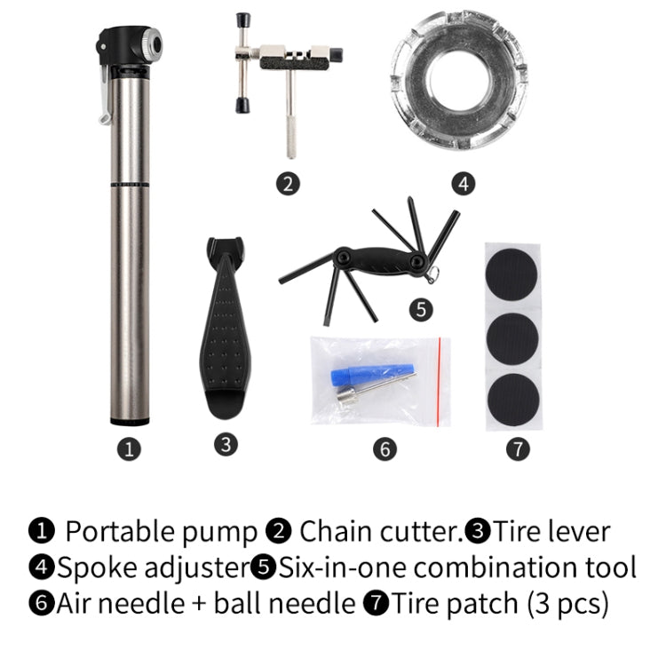 Bicycle Repair Kit Repair Set Bicycle Mountain Road Tire Tool Pump Riding Equipment Bicycle Repair Kit Repair Set Bicycle Mountain Road Tire Tool Pump Riding Equipment