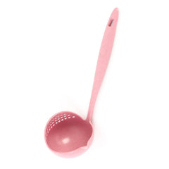 Wheat straw soup spoon colander two-in-one environmental tableware hot pot dual-use spoon Colanders Strainers, Nordic pink, Nordic green, Nordic blue, Nordic Beige