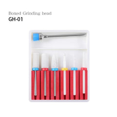 Nail Art Ceramic Tungsten Steel Alloy Grinding Heads Set Grinder Polishing Tool