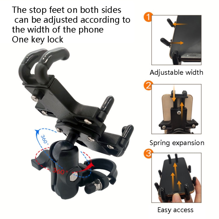 N-STAR NJN002 Motorcycle Metal Aluminum Alloy Universal Anti-Theft Mobile Phone Bracket, NJN002(T-shaped Ball Head Installation), NJN002(Inclined Ball Head Installation) N-STAR NJN002 Motorcycle Metal Aluminum Alloy Universal Anti-Theft Mobile Phone Bracket, NJN002(T-shaped Ball Head Installation), NJN002(Inclined Ball Head Installation)