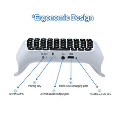 JYS-P5121 Bluetooth Wireless Handle Keyboard Can Chat Voice External Keyboard Suitable For PS5, Note: Without Handle, JYS-P5121 (Grey)