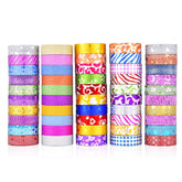 50 Rolls / Box Glitter Tape Hand Ledger Decoration Sticker
