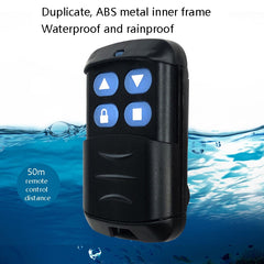 2 piezas de control remoto universal para puerta de garaje, copia a prueba de agua, persianas eléctricas, llave de control remoto, normal