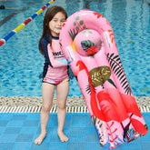 Cartoon Animal Pattern PVC Buoyancy Board Water Inflatable Children Surfboard, 117x54cm