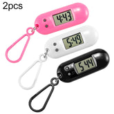 2 PCS Y01 Student Exam Electronic Watch Backpack Hanging Watch with Keychain, Random Color Delivery, Style: Round Sleek, Round Sleek, Triangle