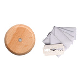 Bread Baguette Round Knife Wooden Double-Sided Bread Trimming Knife With 5 Blades