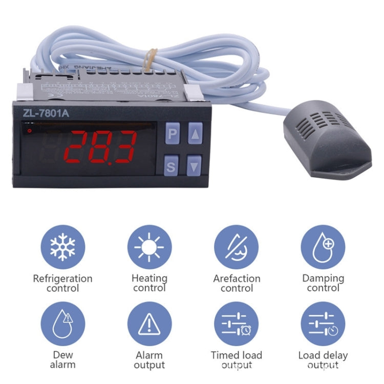 ZL-7801A Dual Output Intelligent Temperature And Humidity Conductor Automatic Temperature Conductor ZL-7801A Dual Output Intelligent Temperature And Humidity Conductor Automatic Temperature Conductor