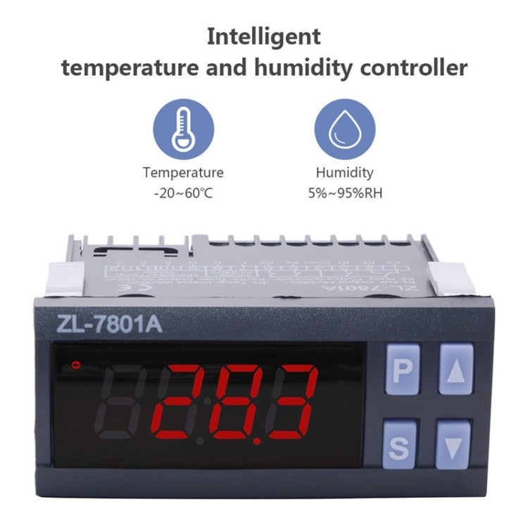 ZL-7801A Dual Output Intelligent Temperature And Humidity Conductor Automatic Temperature Conductor ZL-7801A Dual Output Intelligent Temperature And Humidity Conductor Automatic Temperature Conductor