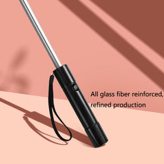 9033 Sun and Rain Dual-purpose Umbrella Multi-function Fan Titanium Silver Glue Sunscreen and UV Protection Long Handle Umbrella, Pink, Black, Ink Green