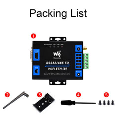 Waveshare Industrial Grade Serial Server RS232/485 to WiFi / Ethernet