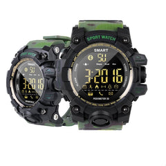 Waterproof Sports Smart Watch EX16S Camouflage Outdoor Bluetooth Remote Pedemeter Long Standby