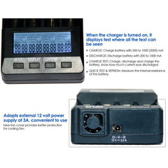 OPUS BT-C3100 Smart Smart Digital Intelligent 4-Slot Battery Charger