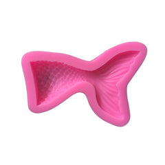 Mini Mermaid Tail Liquid Silicone Mold Fondant Baking Mold, Small (Pink) 15-95, Large (Pink) 15-94, Small (Gray) 15-95, Large (Gray) 15-94