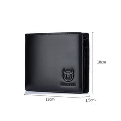 BUFF CAPTAIN 05 Men Leather Short Wallet Anti-Theft Brush Multi-Card Bit First-Layer Soft Cowhide Wallet