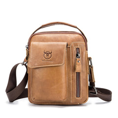 BUFF CAPTAIN 037 First-Layer Cowhide Messenger Bag Male Sports Soft Leather Shoulder Bag