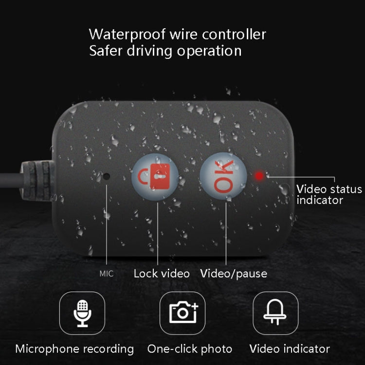 MT30 720P Waterproof Motorcycle Driving Recorder Locomotive Front And Rear Double Lens Recorder, MT30 MT30 720P Waterproof Motorcycle Driving Recorder Locomotive Front And Rear Double Lens Recorder, MT30