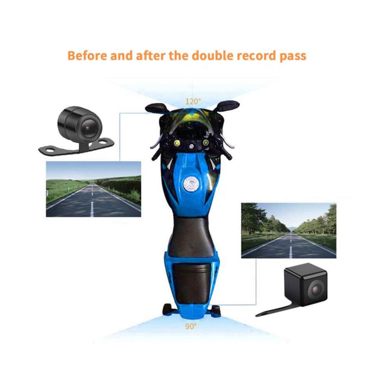 MT30 720P Waterproof Motorcycle Driving Recorder Locomotive Front And Rear Double Lens Recorder, MT30 MT30 720P Waterproof Motorcycle Driving Recorder Locomotive Front And Rear Double Lens Recorder, MT30