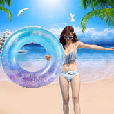 Sequins Starry Sky Mermaid Adult Swimming Ring Children Armpit Swimming Ring, Size: 70cm, 60cm, 70cm, 80cm, 90cm, 90cm (With Handle)
