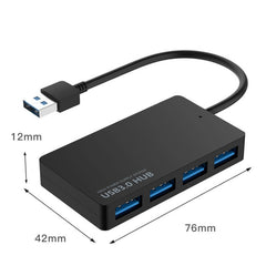 KYTC47 4 Ports USB Adapter Cable High Speed ??USB Docking Station Multi-Interface HUB Converter, Black USB 3.0, Black Type-C