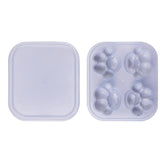 Household Cat Paw Shape Creative Silicone Ice Box Ice Cube Mold Ice Hockey DIY Food Supplement Box with Lid, Cat Paw Shape(Lilac Purple), Cat Paw Shape(Shrimp Red), Cat Paw Shape(Vegetation Green), Cat Paw Shape(Blue Green), Cat Paw Shape(Pink Purple)