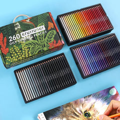 BRUTFUNER 520 Colors Color Lead Set Art Painting Oily Hand-Painted Color Lead