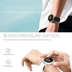 Q8 OLED Color Screen Fashion Smart Watch IP67 Waterproof, Support Heart Rate Monitor / Blood Pressure Oxygen / Fitness Tracker