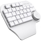 DELUX T11 29 Keys Single-Hand Keyboard Shortcut Key Speech Tool Flat Keyboard, Colour: Silver, Silver, Black