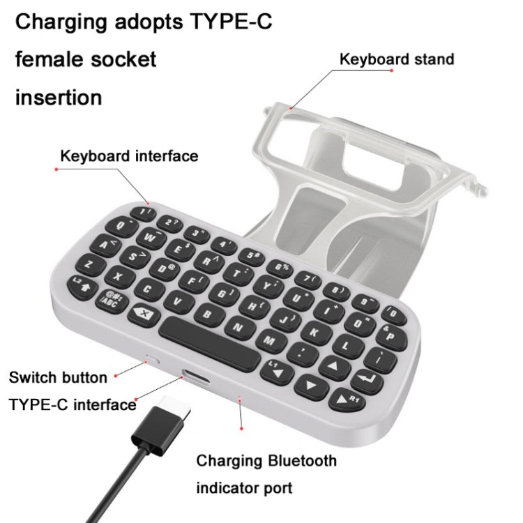 DOBE TP5-0556 Bluetooth Keyboard Wireless Gamepad With Headphone Jack For PS5, TP5-0556 Bluetooth Keyboard DOBE TP5-0556 Bluetooth Keyboard Wireless Gamepad With Headphone Jack For PS5, TP5-0556 Bluetooth Keyboard