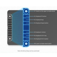 Tableta digital VEIKK VK1060PRO Tablero de dibujo electrónico pintado a mano que se puede conectar al teléfono móvil, VK1060PRO