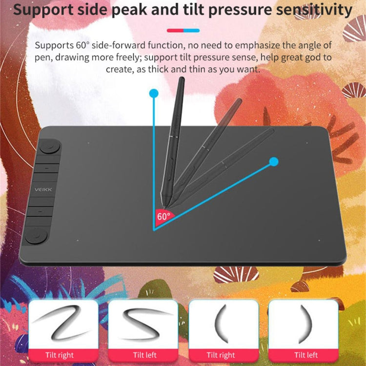 Tableta digital VEIKK VK1060PRO Tablero de dibujo electrónico pintado a mano que se puede conectar al teléfono móvil, VK1060PRO Tableta digital VEIKK VK1060PRO Tablero de dibujo electrónico pintado a mano que se puede conectar al teléfono móvil, VK1060PRO