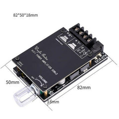 ZK-502C HIFI Wireless Bluetooth 5.0 TPA3116 Digital Power Audio Amplifier Board 50W X 2 Stereo AMP Amplificador, ZK-502C With Shell, ZK-502C Without Shell