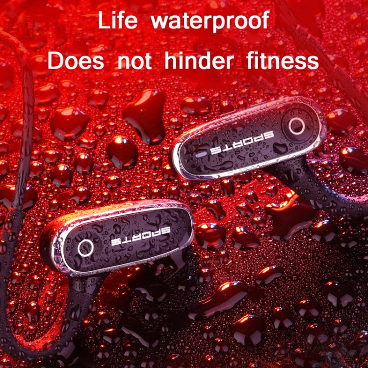 G68 Knochenleitung Bluetooth 5.0 Sport Wasserdicht Schweißfest Kabellos Kopfhörer, Schwarz, Rot G68 Knochenleitung Bluetooth 5.0 Sport Wasserdicht Schweißfest Kabellos Kopfhörer, Schwarz, Rot