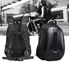 GHOST RACING GR-BB02 Men Motorcycle Riding Backpack Helmet Hard Shell Backpack Locomotive Travel Computer Bag