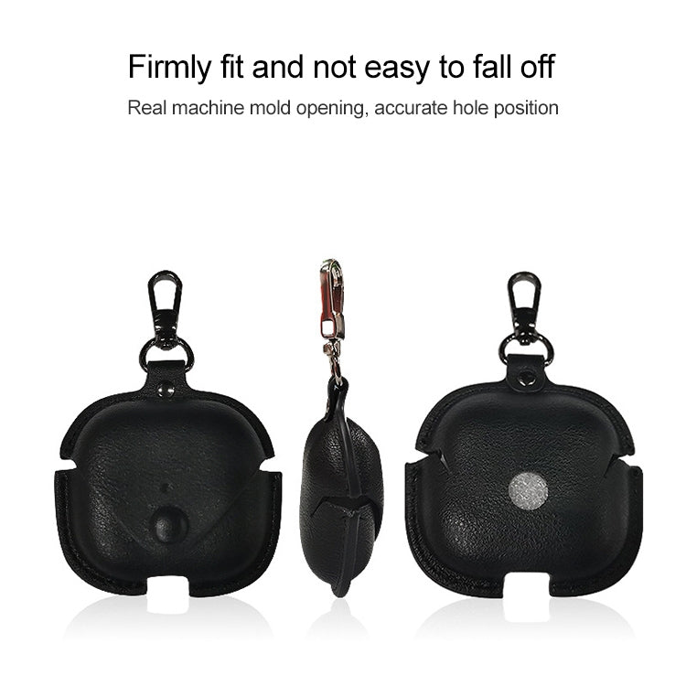 Funda protectora de piel sintética con hebilla de metal para AirPods 3, para AirPods 3 Funda protectora de piel sintética con hebilla de metal para AirPods 3, para AirPods 3