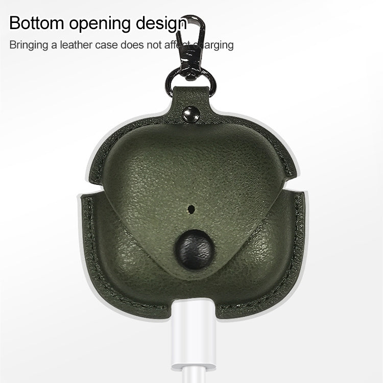 Funda protectora de piel sintética con hebilla de metal para AirPods 3, para AirPods 3 Funda protectora de piel sintética con hebilla de metal para AirPods 3, para AirPods 3