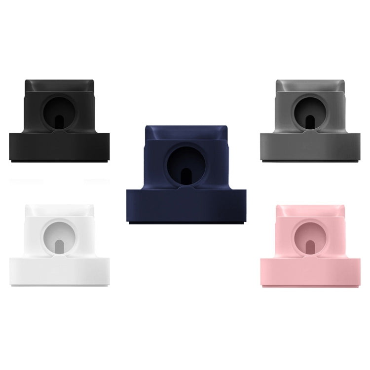 2 In 1 Smart Watch Charging Bracket Desktop Silicone Watch Charging Stand For Apple Watch, Black, White, Pink, Deep Blue, Grey 2 In 1 Smart Watch Charging Bracket Desktop Silicone Watch Charging Stand For Apple Watch, Black, White, Pink, Deep Blue, Grey